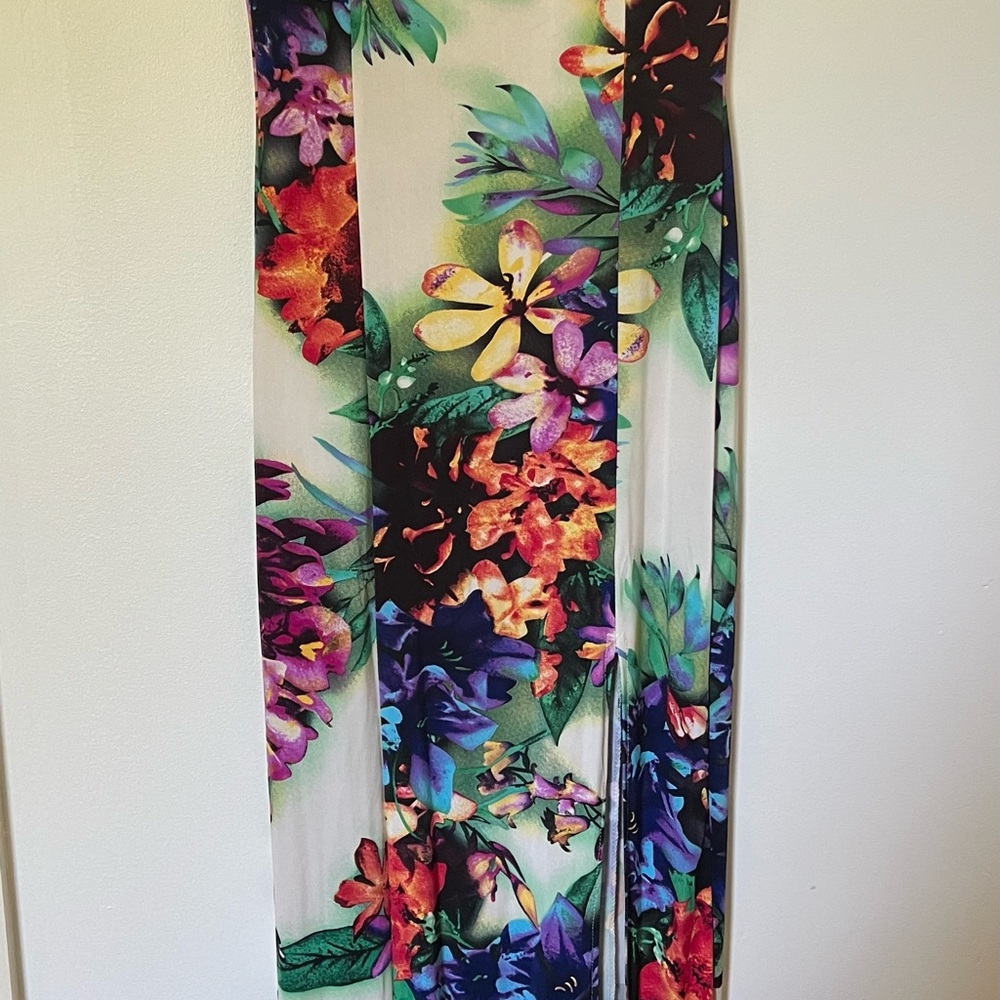 Fashion Nova Vibrant Floral Maxi Dress - Multicolor